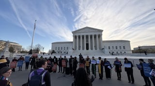 Faith leaders rally outside Supreme Coury Building